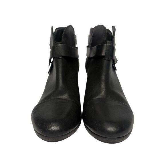Rag & Bone Harrow Heeled Ankle Black Leather Boots Booties Women’s Size 40 / 10 - Picture 2 of 9